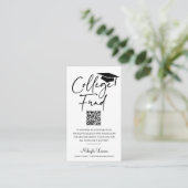 Aankondiging van de Afstuderen van het College-fon (Staand voorkant)