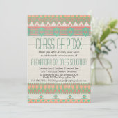 Aankondiging van de Aztec Tribal Native Graduation (Staand voorkant)