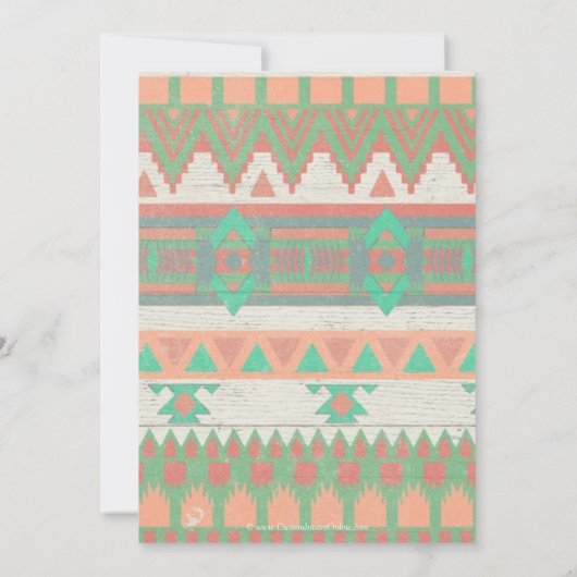 Aankondiging van de Aztec Tribal Native Graduation (Achterkant)