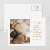 Aankondiging van de baby (Voorkant / Achterkant)