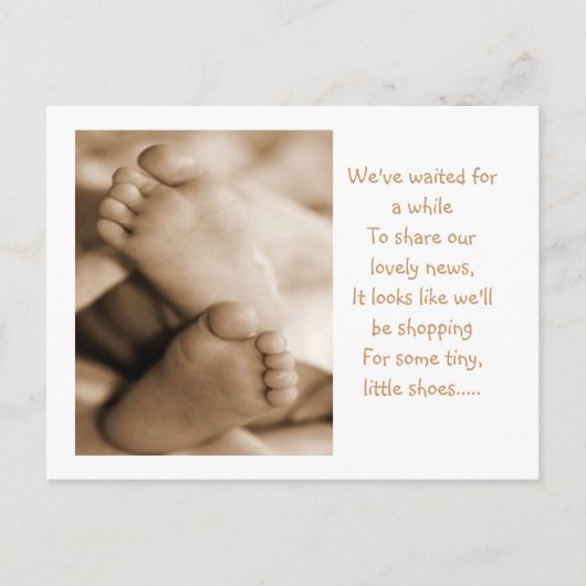 Aankondiging van de baby (Voorkant)