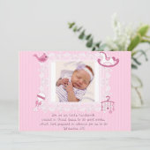 Aankondiging van de baby, Christelijke Schrift voo (Staand voorkant)