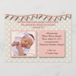 Aankondiging van de baby, Christelijke Schrift voo