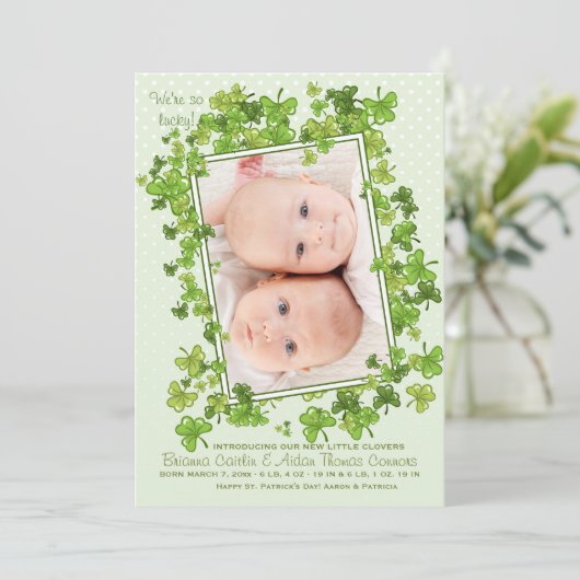 Aankondiging van de Baby Foto van St. Patrick (Staand voorkant)