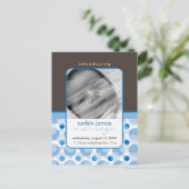 AANKONDIGING VAN DE baby hallo baby: (Staand voorkant)