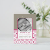 AANKONDIGING VAN DE baby hallo baby: (Staand voorkant)