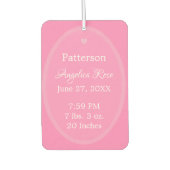 Aankondiging van de baby HAMbWG Air Freshener Luchtverfrisser (Voorkant)