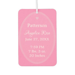 Aankondiging van de baby HAMbWG Air Freshener Luchtverfrisser