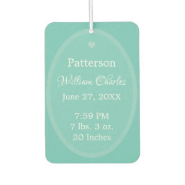 Aankondiging van de baby HAMbWG Air Freshener Luchtverfrisser