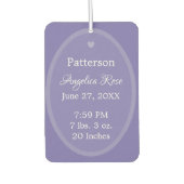 Aankondiging van de baby HAMbWG Air Freshener Luchtverfrisser (Voorkant)