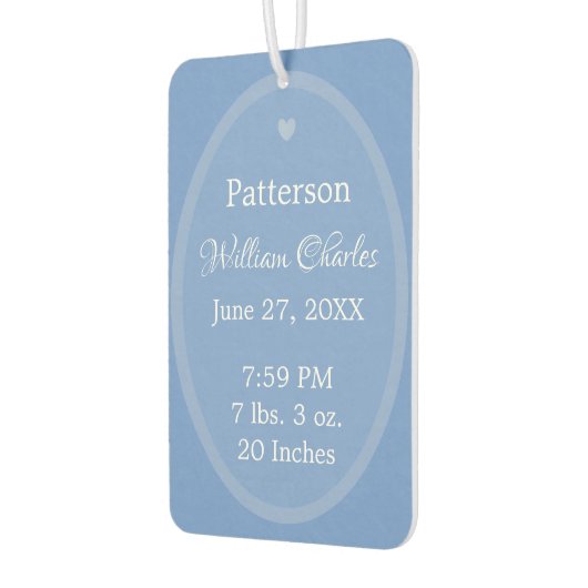 Aankondiging van de baby HAMbWG Air Freshener Luchtverfrisser (Links)