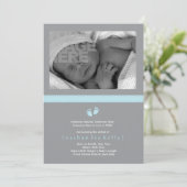 Aankondiging van de baby Steps Birth (Staand voorkant)