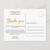 Aankondiging van de Baby van de Foto Cute Blue Scr (Achterkant)