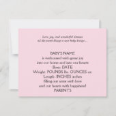 Aankondiging van de Baby van het Lijst van Pastel (Voorkant)