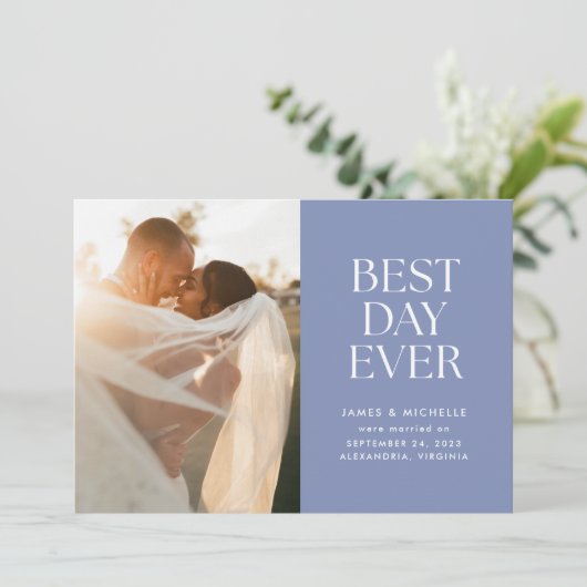 Aankondiging van de beste dag van het huwelijk (Staand voorkant)