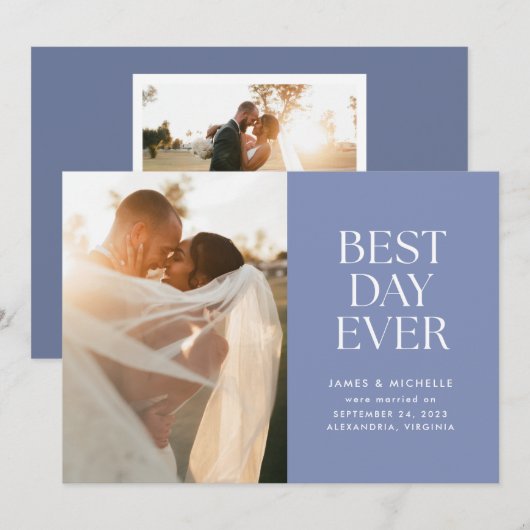 Aankondiging van de beste dag van het huwelijk (Voorkant / Achterkant)