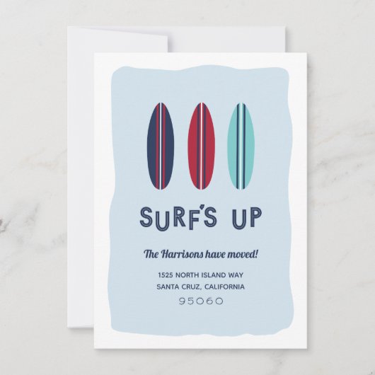 Aankondiging van de Beweging van de Beach van surf (Voorkant)