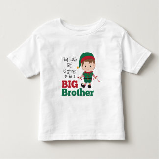 Aankondiging van de Big Brother van Christmas Elf Kinder Shirts
