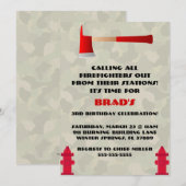 Aankondiging van de Birthday Party van Cute Firefi (Voorkant / Achterkant)