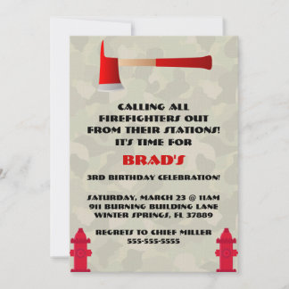 Aankondiging van de Birthday Party van Cute Firefi