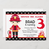 Aankondiging van de Birthday Party van Cute Firefi (Voorkant / Achterkant)