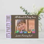 Aankondiging van de "Birthday Party" van het Kind (Staand voorkant)