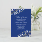 Aankondiging van de blauwe zilveren Graduation Par (Staand voorkant)