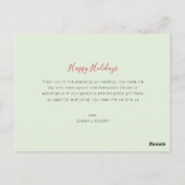 AANkondiging van de bruiloft door MARRIED & BRIGHT Briefkaart (Achterkant)