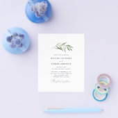 aankondiging van de bruiloft van de olijfboomgaard flyer (Enkel)