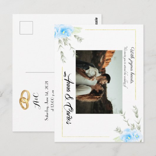 Aankondiging van de bruinklijke bruinkool van Pans Briefkaart (Voorkant / Achterkant)