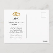 Aankondiging van de bruinklijke bruinkool van Pans Briefkaart (Achterkant)