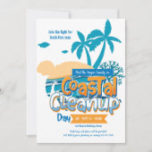 Aankondiging van de dag van de kustschoonmaak (Voorkant)