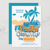 Aankondiging van de dag van de kustschoonmaak (Voorkant / Achterkant)