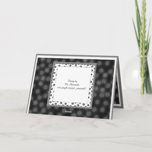 Aankondiging van de Dog Memorial - Pet Loss (Achterkant)