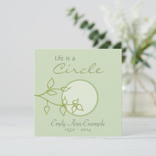  aankondiging van de dood (bladeren) (Staand voorkant)