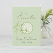  aankondiging van de dood (bladeren) (Staand voorkant)