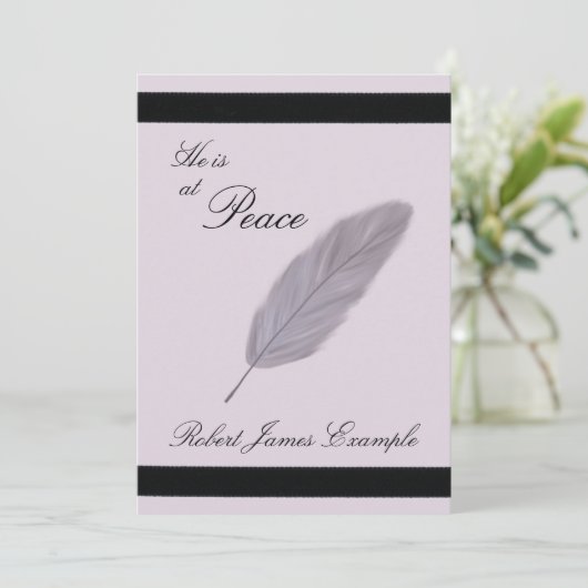  aankondiging van de dood (veer) (Staand voorkant)