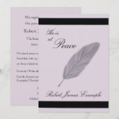  aankondiging van de dood (veer) (Voorkant / Achterkant)