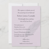 aankondiging van de dood (veer) (Achterkant)