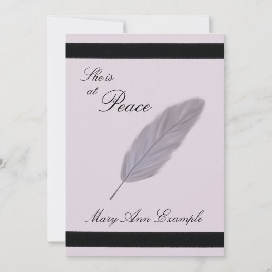 aankondiging van de dood (veer) (Voorkant)