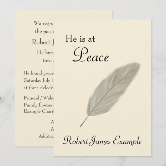 aankondiging van de dood (zand) (Voorkant / Achterkant)