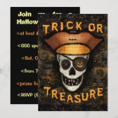 Aankondiging van de douane-expirate Skull Party (Voorkant / Achterkant)