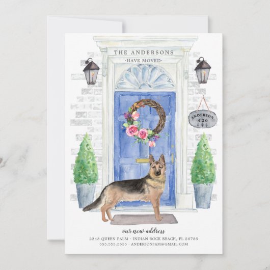 Aankondiging van de Duitse Shepherd Front Deur Mov (Voorkant)