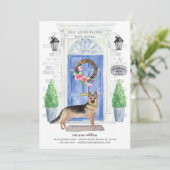 Aankondiging van de Duitse Shepherd Front Deur Mov (Staand voorkant)