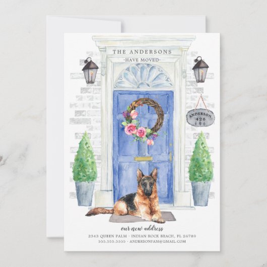 Aankondiging van de Duitse Shepherd Front Deur Mov (Voorkant)