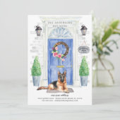 Aankondiging van de Duitse Shepherd Front Deur Mov (Staand voorkant)