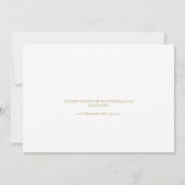 Aankondiging van de Elegant Gold Calligraphy Elope (Achterkant)