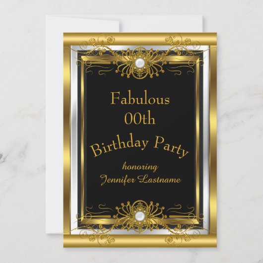 Aankondiging van de Fabulous Gold Black Birthday P (Voorkant)