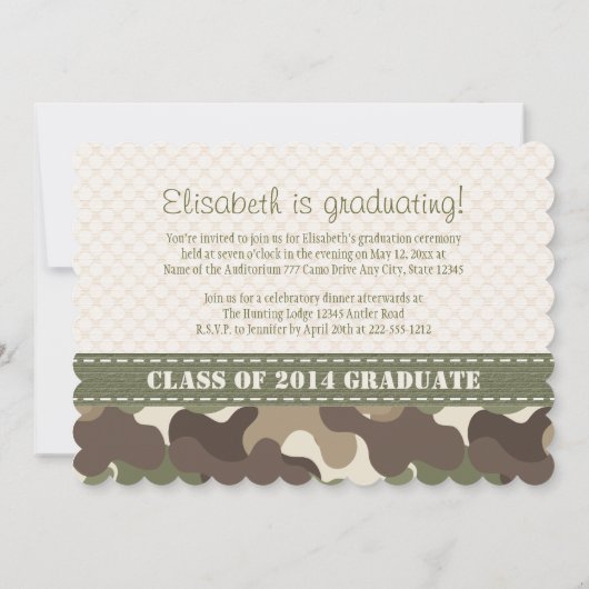 AANKONDIGING VAN DE FOTO-AFSTUDEREN VAN DE CAMOUFL (Achterkant)