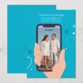 Aankondiging van de foto op mobiele telefoon (Voorkant / Achterkant)